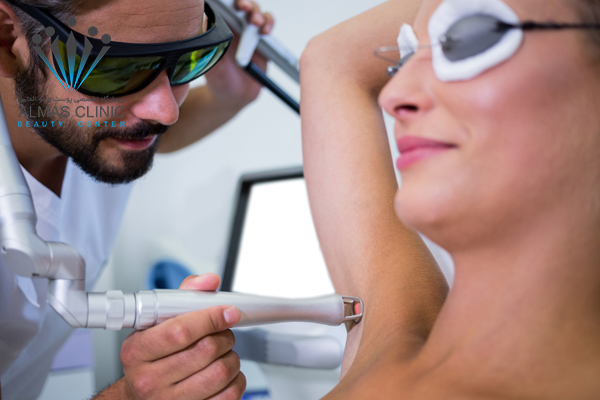 عوارض لیزر زیر بغل